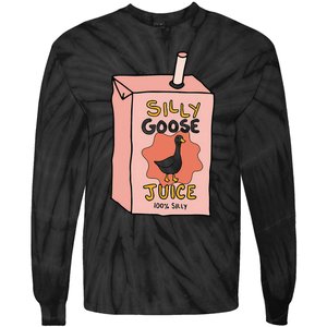 Silly Goose Juice Funny Goose Meme Bird Lover Sarcastic Tie-Dye Long Sleeve Shirt