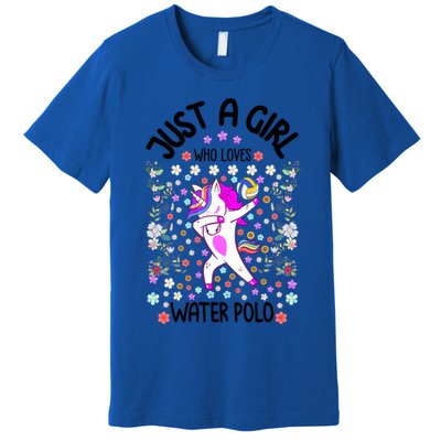 Sports Gift Just A Who Loves Water Polo Gift Premium T-Shirt