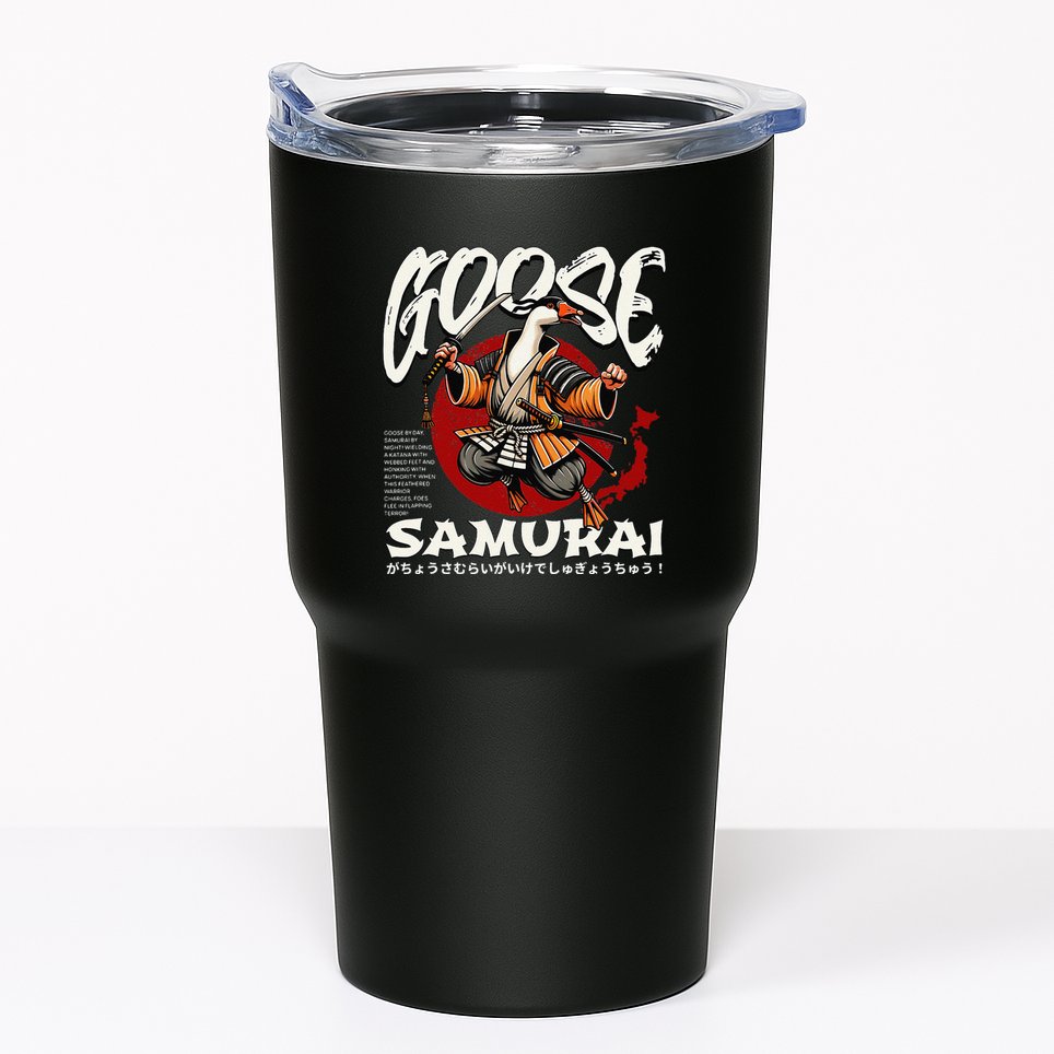Samurai Goose Japan Bushido Oni Ronin Warrior Tumbler
