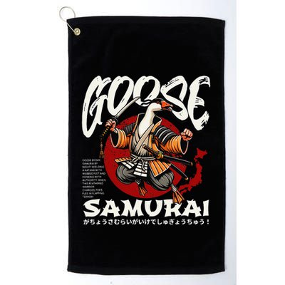 Samurai Goose Japan Bushido Oni Ronin Warrior Golf Towel