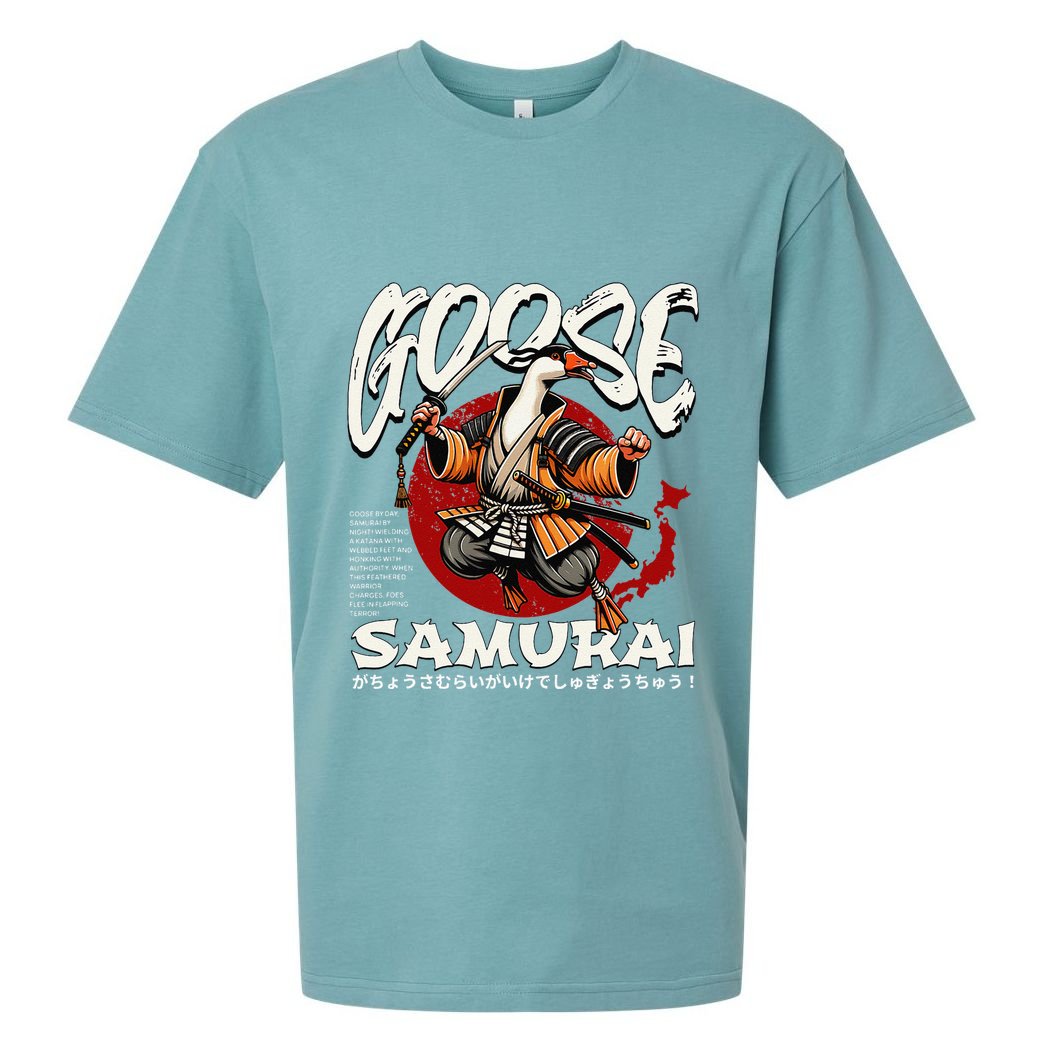 Samurai Goose Japan Bushido Oni Ronin Warrior Sueded Cloud Jersey T-Shirt