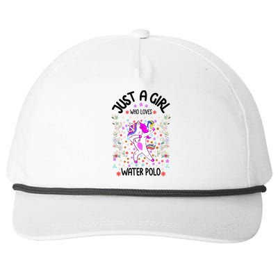 Sports Gift Just A Who Loves Water Polo Gift Snapback Five-Panel Rope Hat