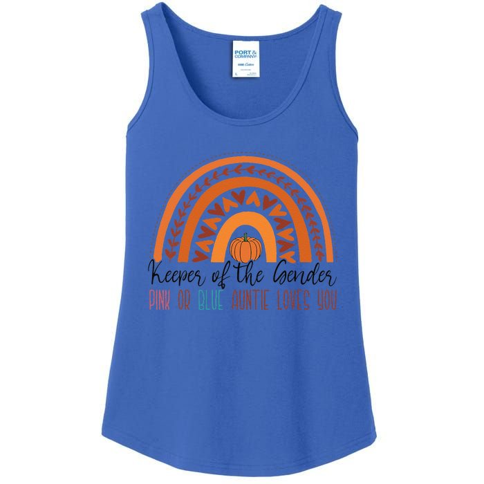 Secret Gender Keeper Of The Gender Reveal Halloween Pumpkin Ladies Essential Tank