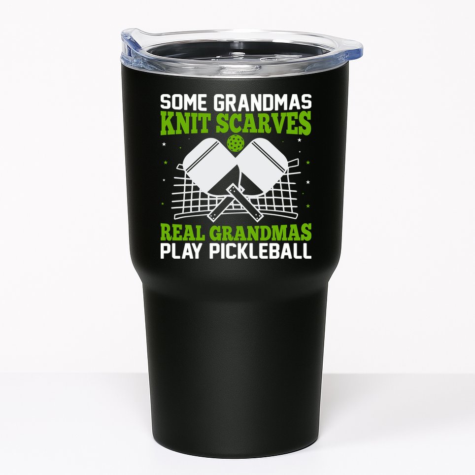 Some Grandmas Knit Scarves Real Grandmas Play Pickleball Tumbler