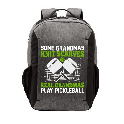 Some Grandmas Knit Scarves Real Grandmas Play Pickleball Vector Backpack