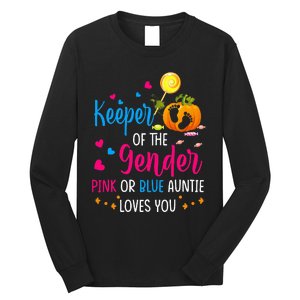 Secret Gender Keeper Of The Gender Reveal Halloween Pumpkin Long Sleeve Shirt