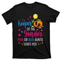 Secret Gender Keeper Of The Gender Reveal Halloween Pumpkin T-Shirt