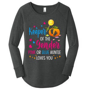 Secret Gender Keeper Of The Gender Reveal Halloween Pumpkin Women's Perfect Tri Tunic Long Sleeve Shirt