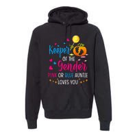 Secret Gender Keeper Of The Gender Reveal Halloween Pumpkin Premium Hoodie