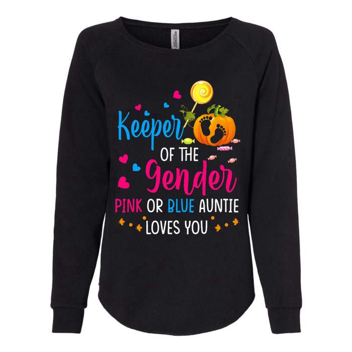 Secret Gender Keeper Of The Gender Reveal Halloween Pumpkin Womens California Wash Sweatshirt