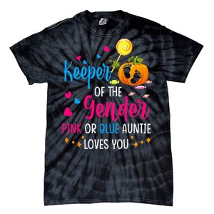 Secret Gender Keeper Of The Gender Reveal Halloween Pumpkin Tie-Dye T-Shirt