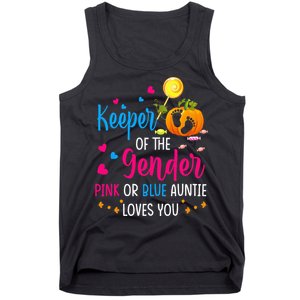 Secret Gender Keeper Of The Gender Reveal Halloween Pumpkin Tank Top