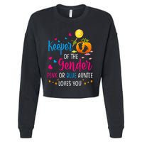 Secret Gender Keeper Of The Gender Reveal Halloween Pumpkin Cropped Pullover Crew