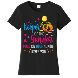 Secret Gender Keeper Of The Gender Reveal Halloween Pumpkin Women's T-Shirt