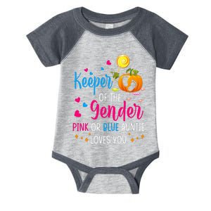 Secret Gender Keeper Of The Gender Reveal Halloween Pumpkin Infant Baby Jersey Bodysuit