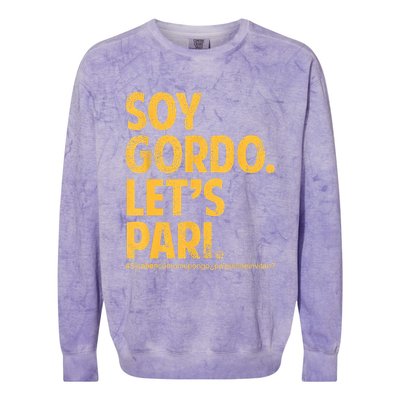 Soy Gordo Lets Pari Colorblast Crewneck Sweatshirt