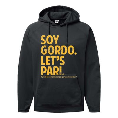 Soy Gordo Lets Pari Performance Fleece Hoodie