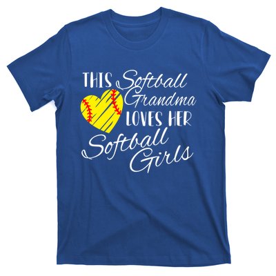 Softball Grandma Loves Her Softball Gift T-Shirt