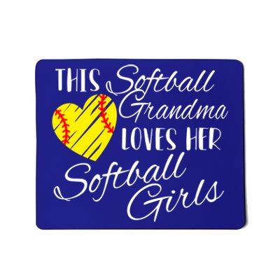 Softball Grandma Loves Her Softball Gift Mousepad