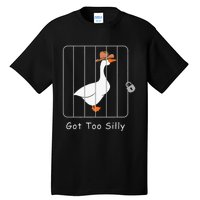 Silly Goose Lover Mugshot Meme Got Too Silly Tall T-Shirt