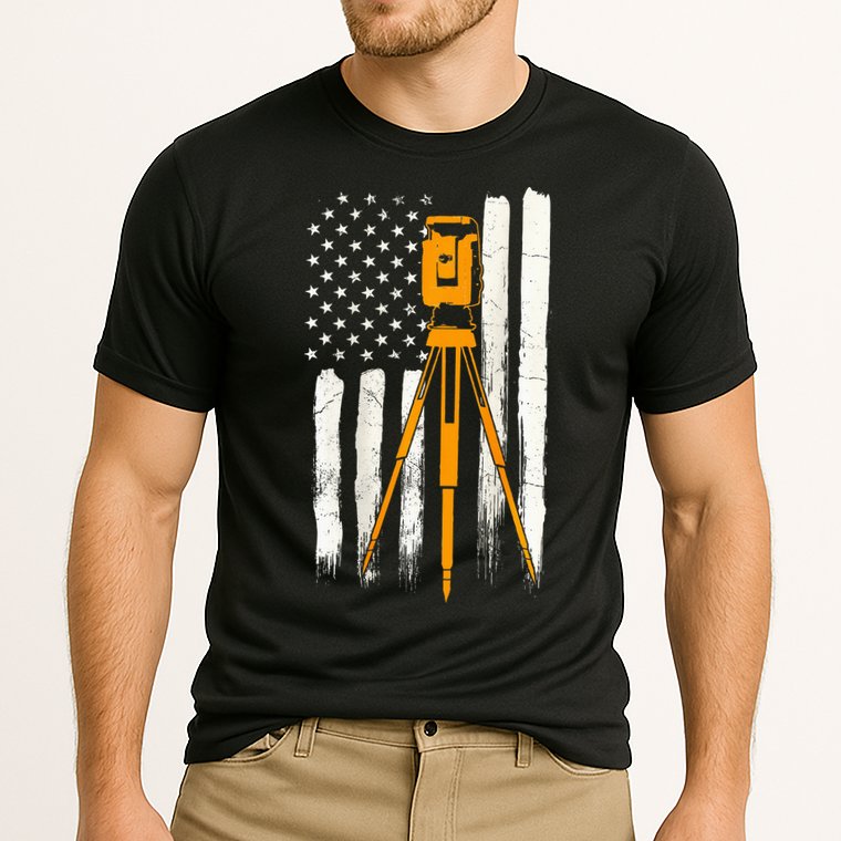 Surveyor Gifts Land Surveying Design On Back Of Clothing Cooling Performance Crew T-Shirt