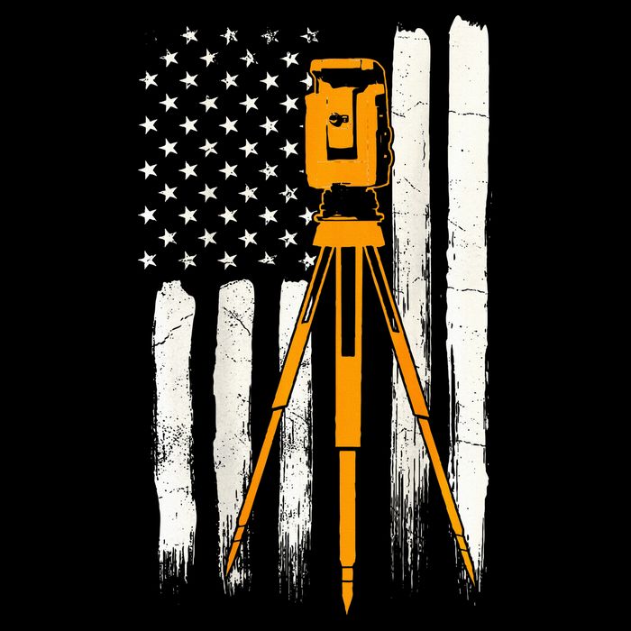 Surveyor Gifts Land Surveying Design On Back Of Clothing Cooling Performance Crew T-Shirt