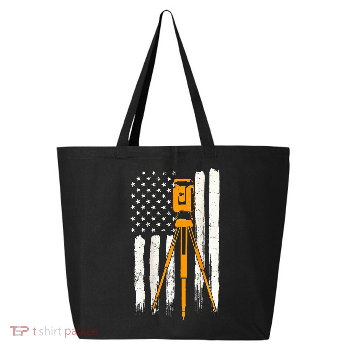 Surveyor Gifts Land Surveying Design On Back Of Clothing 25L Jumbo Tote