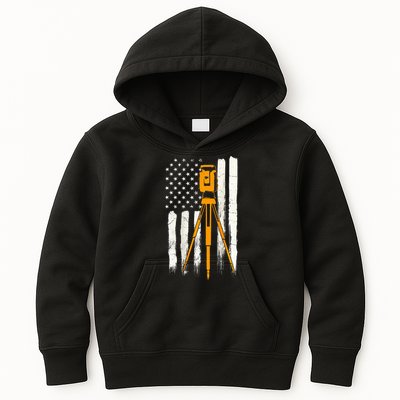 Surveyor Gifts Land Surveying Design On Back Of Clothing Kids Hoodie
