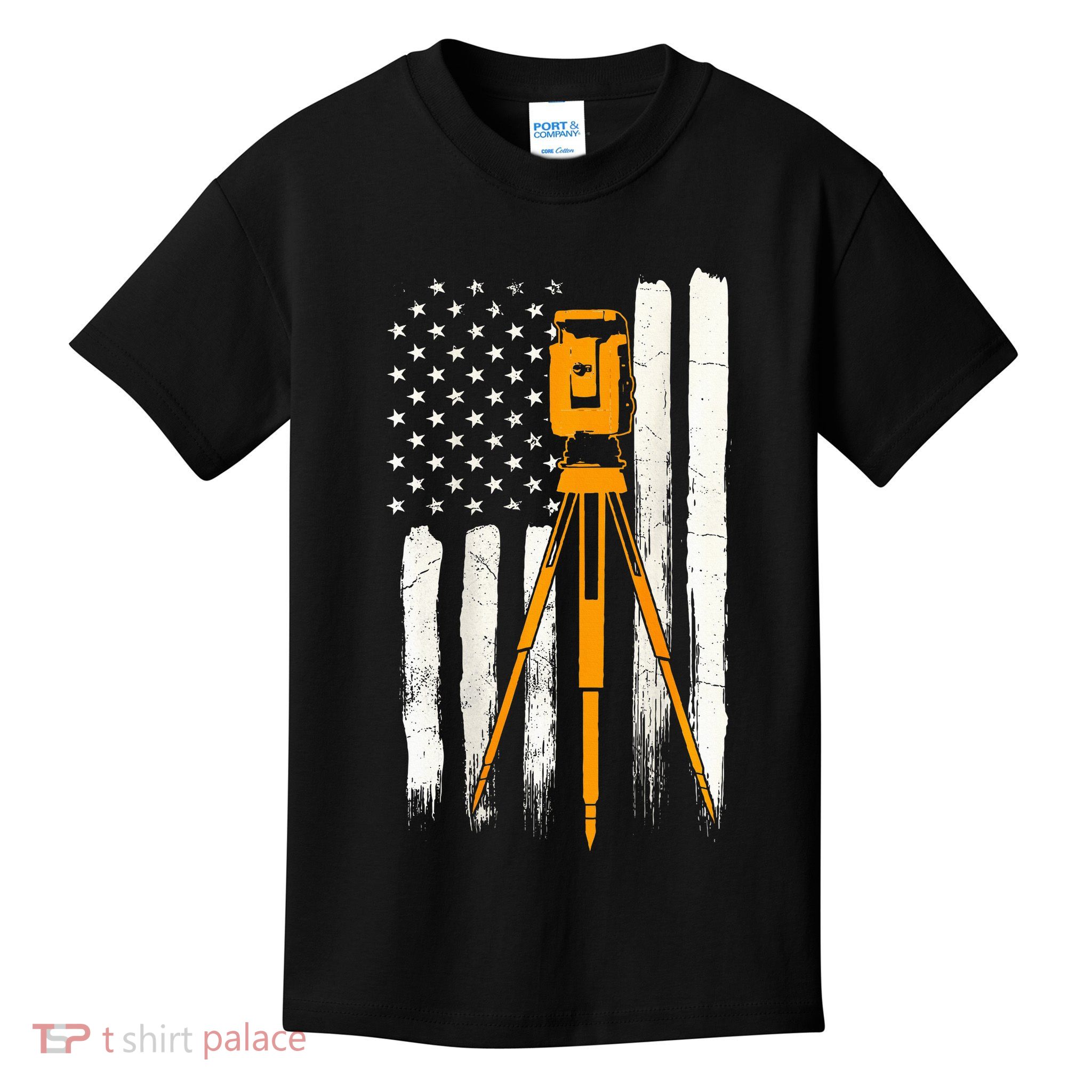 Surveyor Gifts Land Surveying Design On Back Of Clothing Kids T-Shirt