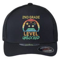 Second Grade Level Unlocked Gamer 1st Day Of School Flexfit Unipanel Trucker Cap