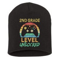 Second Grade Level Unlocked Gamer 1st Day Of School Short Acrylic Beanie