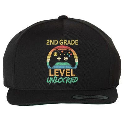 Second Grade Level Unlocked Gamer 1st Day Of School Wool Snapback Cap