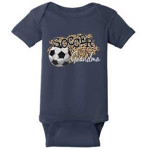 Soccer Grandma Leopard Soccer Grandma Baby Bodysuit