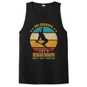 Ski Grandpa Like A Regular Grandpa Only Way Cooler Gift Skiing Gift PosiCharge Competitor Tank