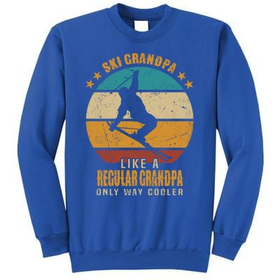 Ski Grandpa Like A Regular Grandpa Only Way Cooler Gift Skiing Gift Sweatshirt