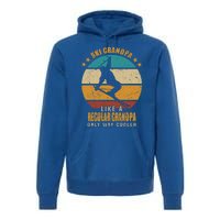 Ski Grandpa Like A Regular Grandpa Only Way Cooler Gift Skiing Gift Premium Hoodie