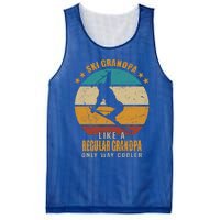 Ski Grandpa Like A Regular Grandpa Only Way Cooler Gift Skiing Gift Mesh Reversible Basketball Jersey Tank