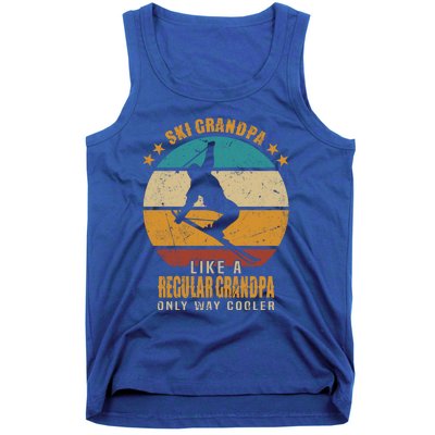 Ski Grandpa Like A Regular Grandpa Only Way Cooler Gift Skiing Gift Tank Top