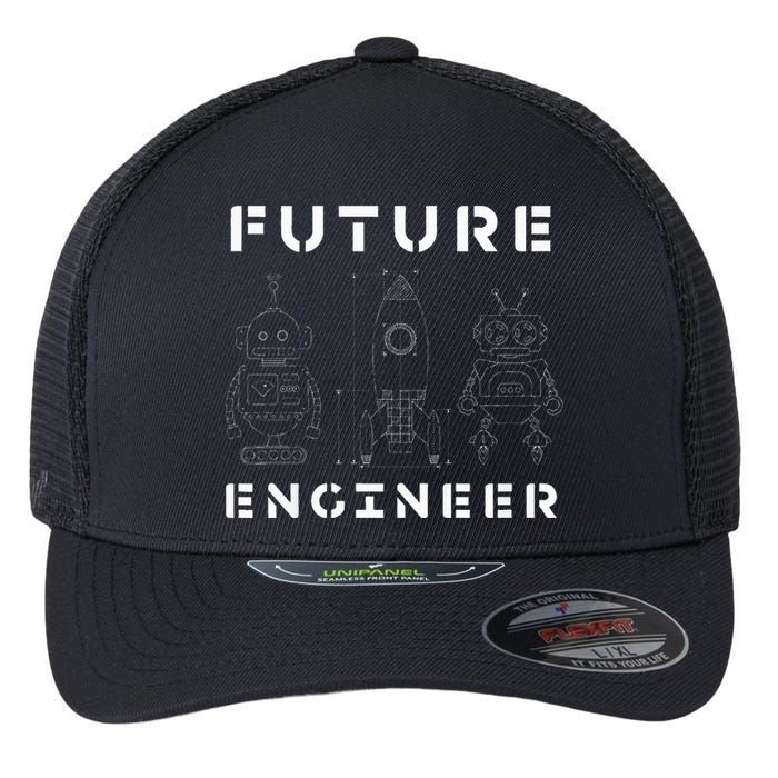 Stem Gift Love Math Physics Future Engineer Flexfit Unipanel Trucker Cap