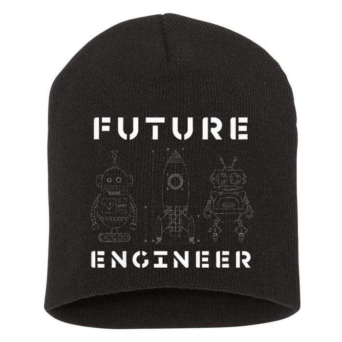 Stem Gift Love Math Physics Future Engineer Short Acrylic Beanie