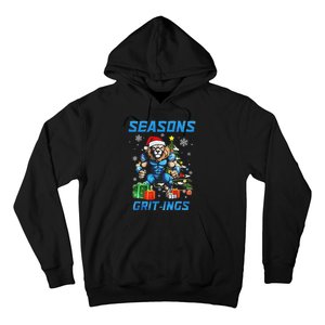 Seasons Gritings Lions Christmas Funny Christmas 2024 Hoodie