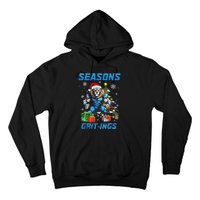 Seasons Gritings Lions Christmas Funny Christmas 2024 Hoodie