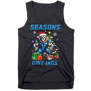 Seasons Gritings Lions Christmas Funny Christmas 2024 Tank Top