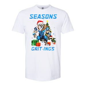 Seasons Gritings Lions Christmas Funny Christmas 2024 Softstyle CVC T-Shirt