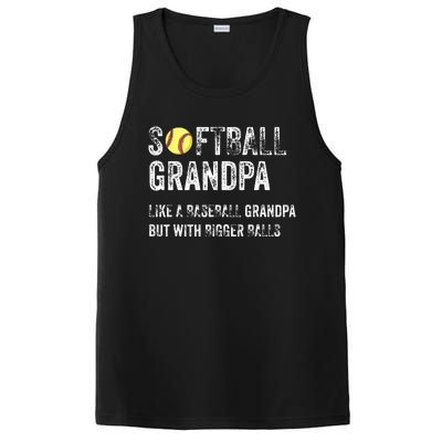 Softball Grandpa Like a Baseball Grandpa with bigger balls PosiCharge Competitor Tank