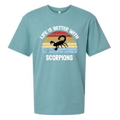 Scorpion Gift Life Is Better With Scorpions Gift Sueded Cloud Jersey T-Shirt