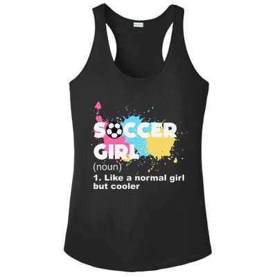 Soccer Girl Like A Normal Girl But Cooler Ladies PosiCharge Competitor Racerback Tank