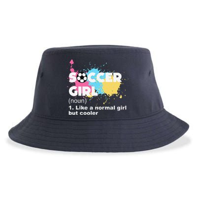 Soccer Girl Like A Normal Girl But Cooler Sustainable Bucket Hat