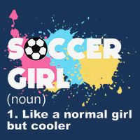 Soccer Girl Like A Normal Girl But Cooler 7-Panel Snapback Hat