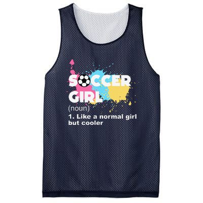 Soccer Girl Like A Normal Girl But Cooler Mesh Reversible Basketball Jersey Tank